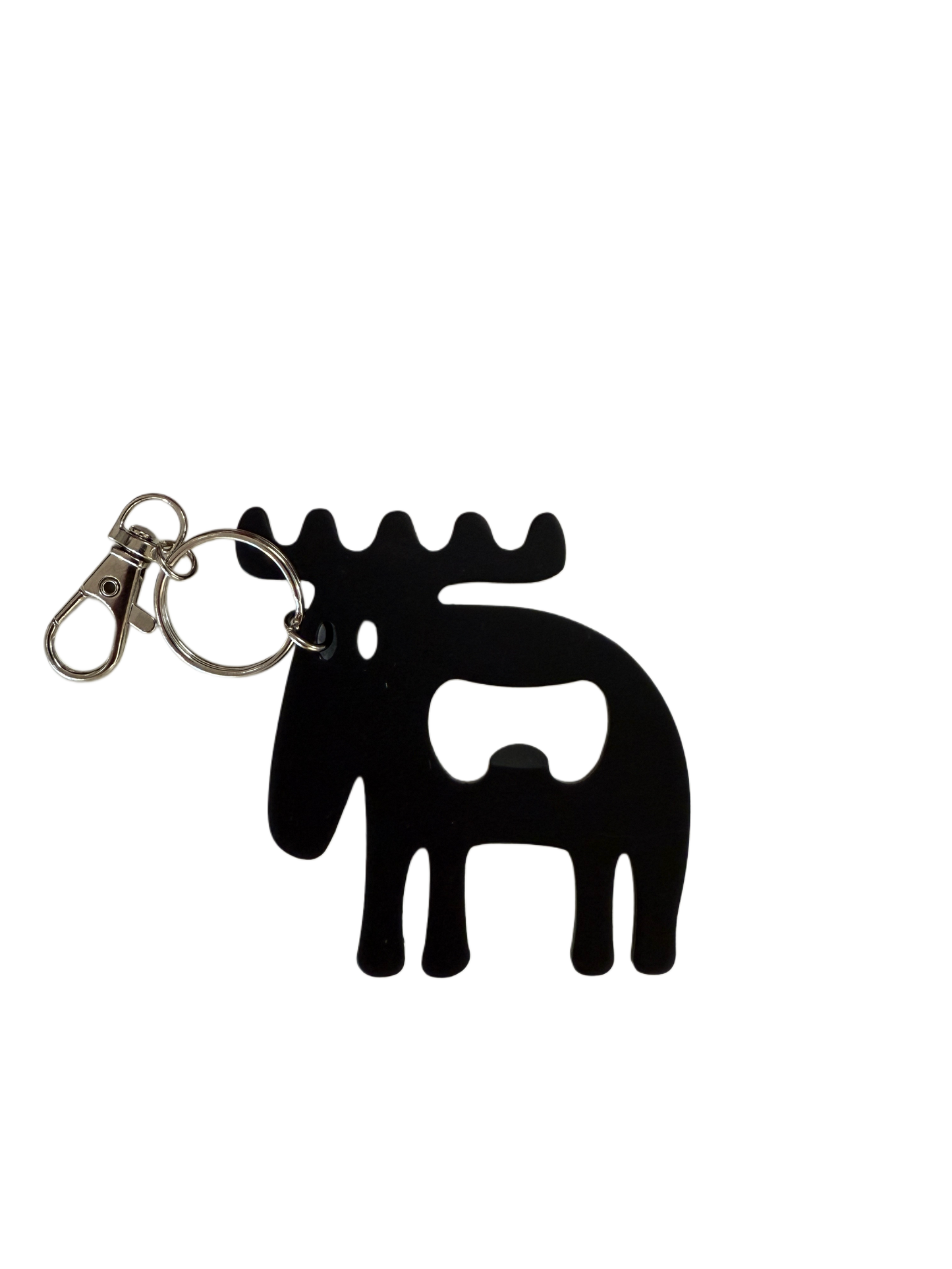 Nøkkelring "Elg" Svart