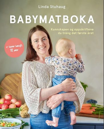 Omslag: Babymatboka av Linda Stuhaug