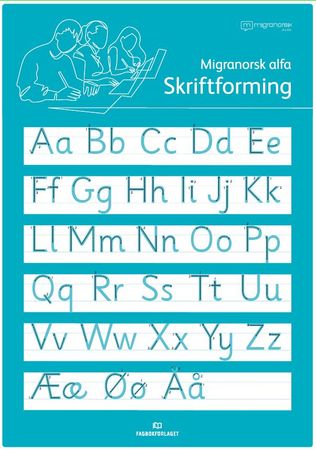 Migranorsk Alfa klasseromsplakat : språkspill og bokstavinnlæring med sporing