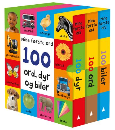 Omslag: 100 ord, dyr og biler