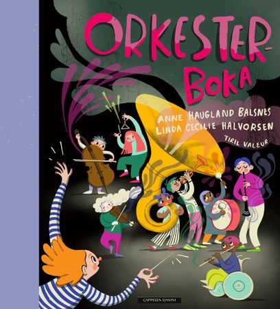 Omslag: Orkesterboka av Anne Haugland Balsnes