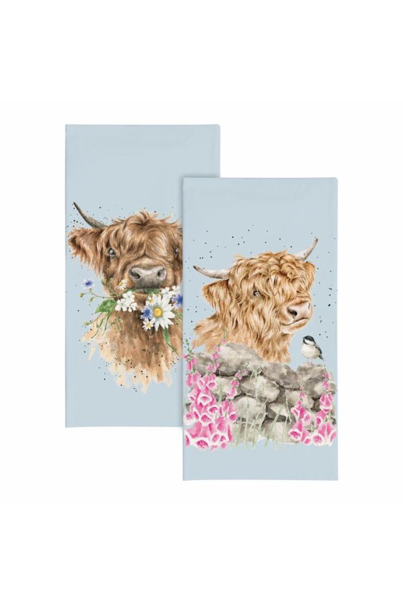Wrendale Designs by Hannah Dale 'Daisy Coo' Highland Cow Pocket Tissues