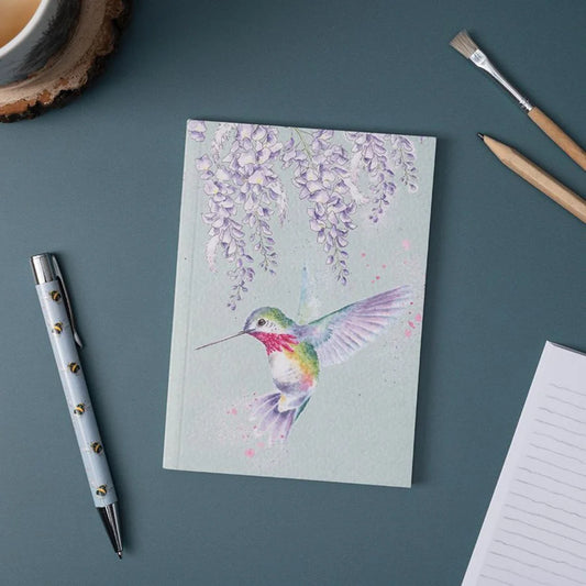Wrendale Designs 'Wisteria Wishes' Hummingbird A6 Notebook