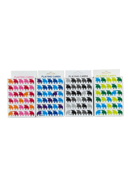 Kortstokk "Elg" fire forskjellige farger