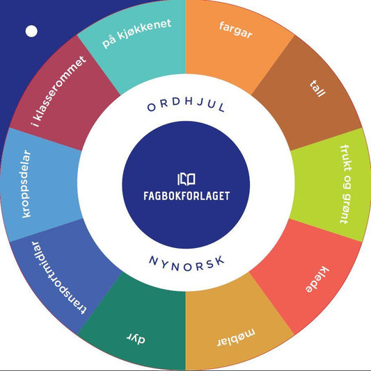 Fagbokforlagets ordhjul - nynorsk. Ord- og begrepsinnlæring norsk som andrespråk