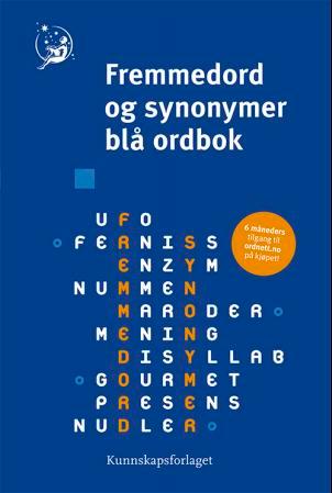 Fremmedord og synonymer blå ordbok