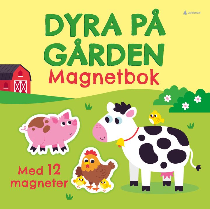 Dyra på gården: magnetbok