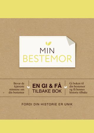 Min bestemor. En gi & få tilbake bok. Innbundet