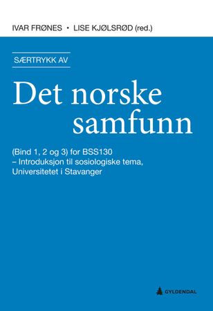 Omslag: Særtrykk av Det norske samfunn av Ivar Frønes