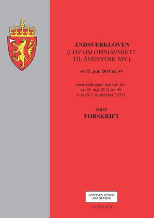 Omslag: Åndsverkloven