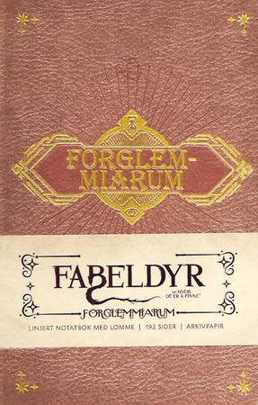 Fabeldyr og hvor de er å finne: Forglemmiarum linjert notatbok