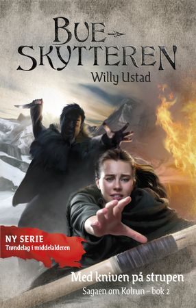 Omslag: Med kniven på strupen av Willy Ustad