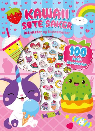 Kawaii søte saker: aktiviteter og klistremerker