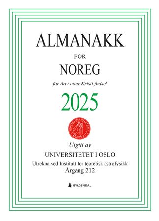 Almanakk for Noreg 2025