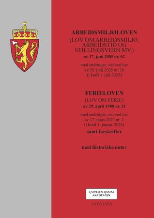 Arbeidsmiljøloven ; Ferieloven