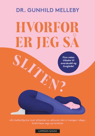 Omslag: Hvorfor er jeg så sliten? av Gunhild Melleby