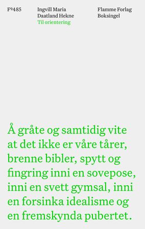 Omslag: Til orientering av Ingvill Maria Daatland Hekne