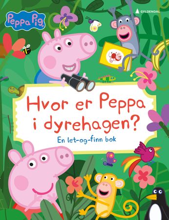 Omslag: Hvor er Peppa i dyrehagen? av Toria Hegedus