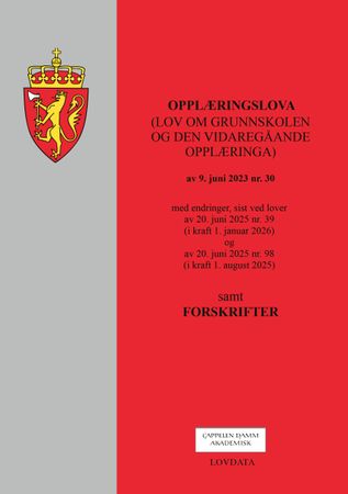 Lov om grunnskoleopplæringa og den vidaregåande opplæringa (opplæringslova) av 17. juli 1998 nr. 61