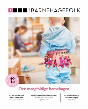 Omslag: Barnehagefolk. Nr. 1/2024 av Birgitte Fjørtoft