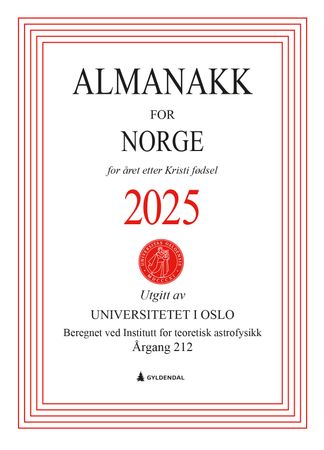 Almanakk for Norge 2025