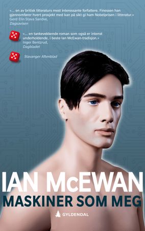 Omslag: Maskiner som meg av Ian McEwan