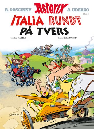 Omslag: Asterix Italia rundt på tvers av Jean-Yves Ferri