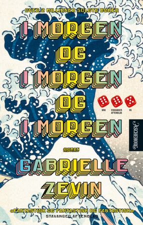 Omslag: I morgen og i morgen og i morgen av Gabrielle Zevin
