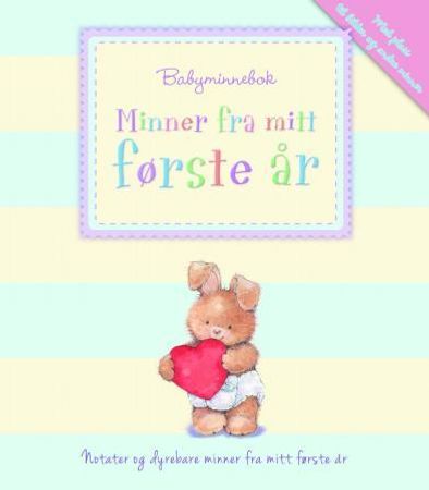 Minner fra mitt første år. Babyminnebok. Blå