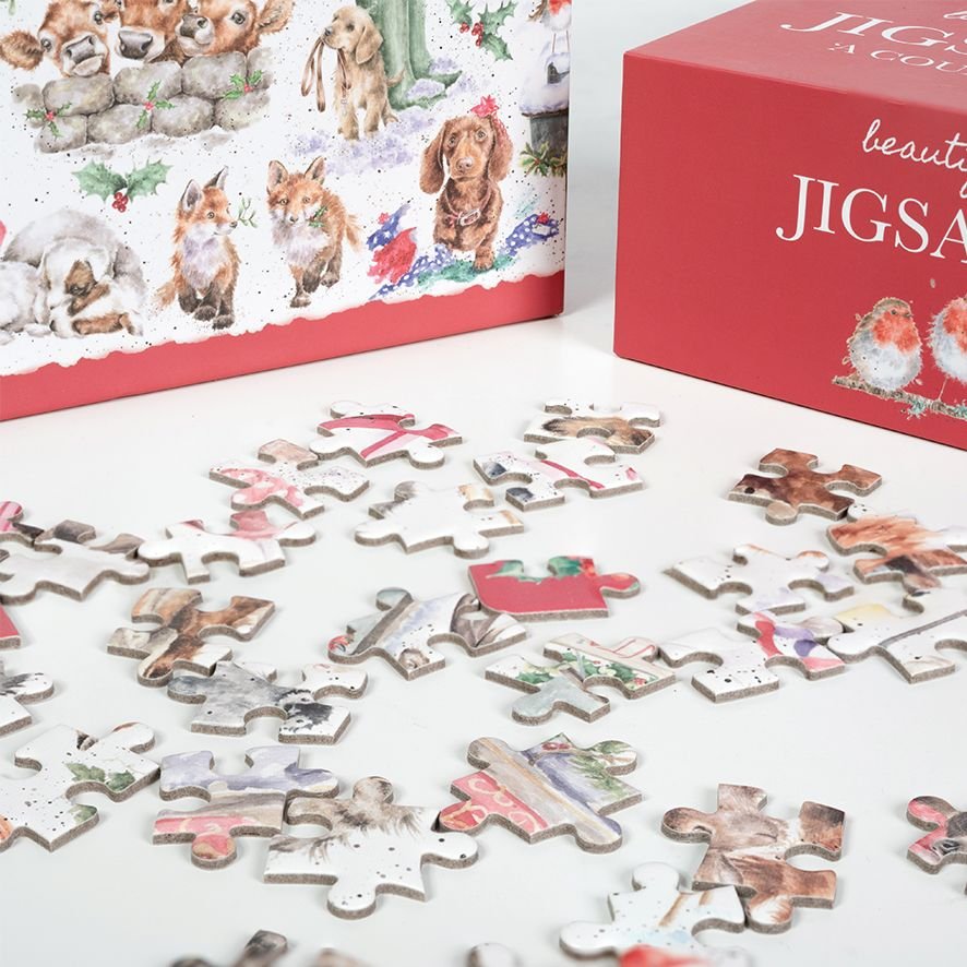 'COUNTRY SET CHRISTMAS' ANIMAL JIGSAW PUZZLE