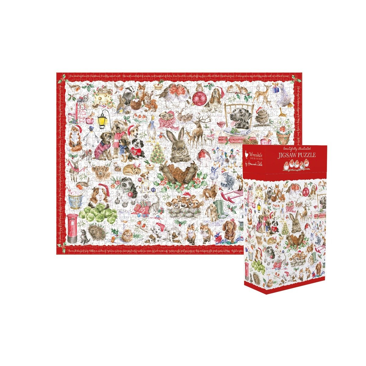 'COUNTRY SET CHRISTMAS' ANIMAL JIGSAW PUZZLE
