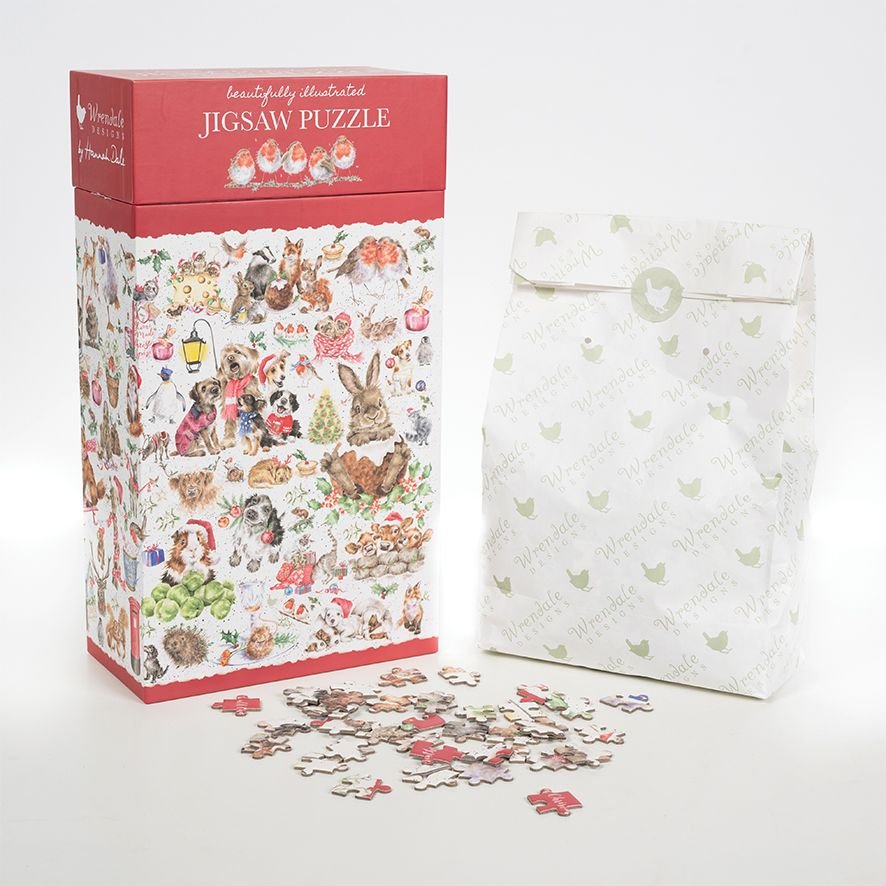 'COUNTRY SET CHRISTMAS' ANIMAL JIGSAW PUZZLE