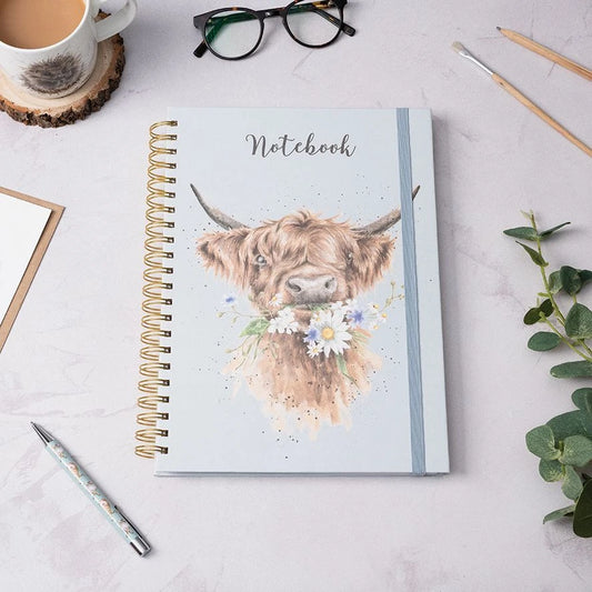 Notatbok A4 spiral "Daisy Coo"